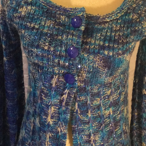 Soft multi blue Cardigan - Picture 3 of 8